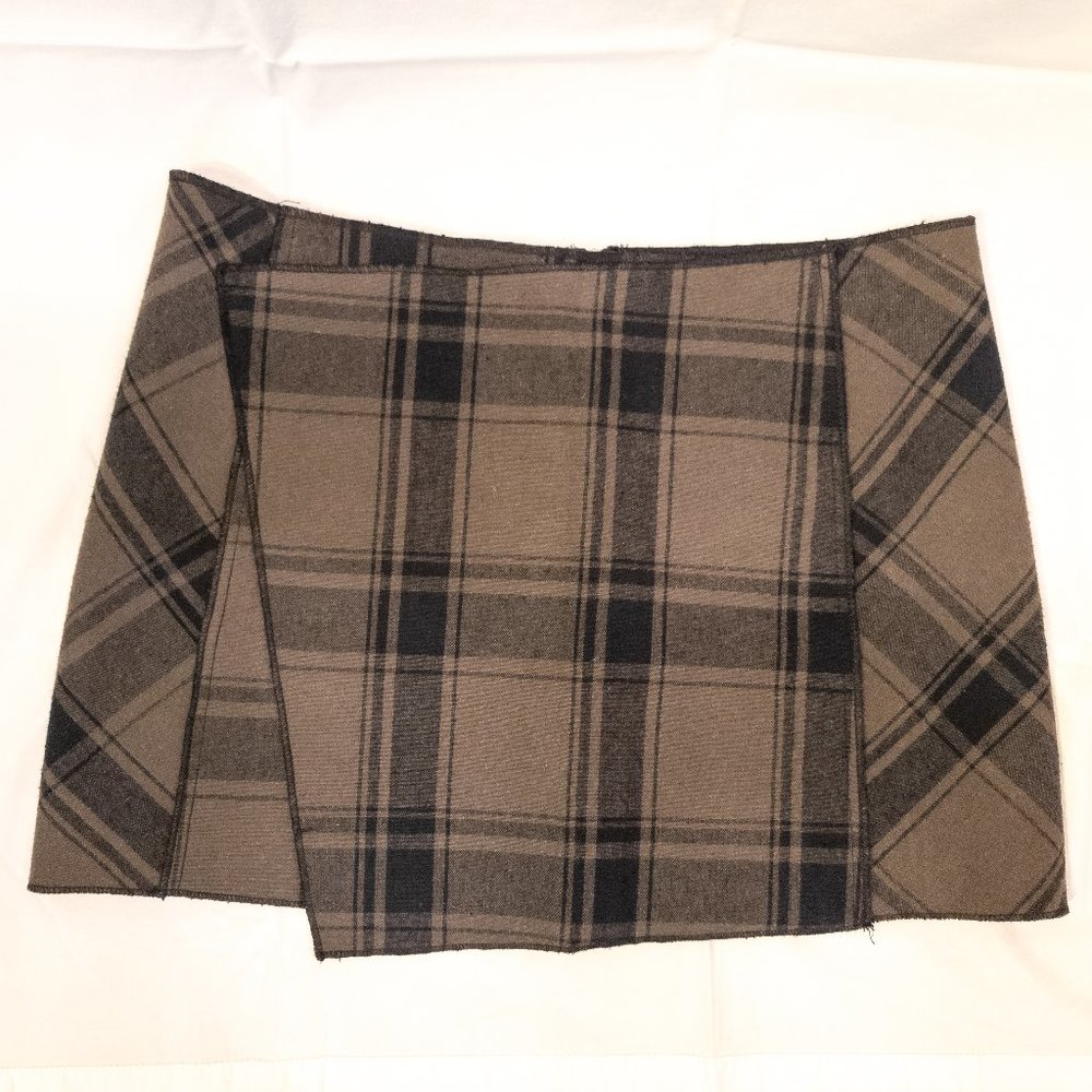 Free People Low Rise Plaid Mini Skirt
